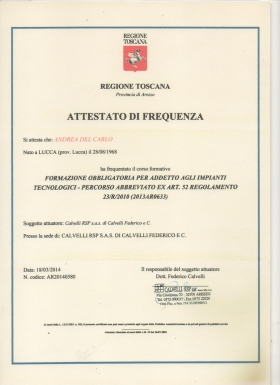 Operatori certificati - PLAYPOOLS PISCINE LUCCA